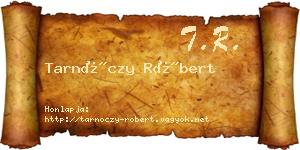 Tarnóczy Róbert névjegykártya