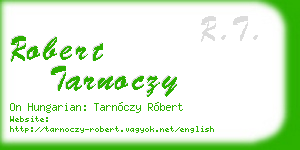 robert tarnoczy business card